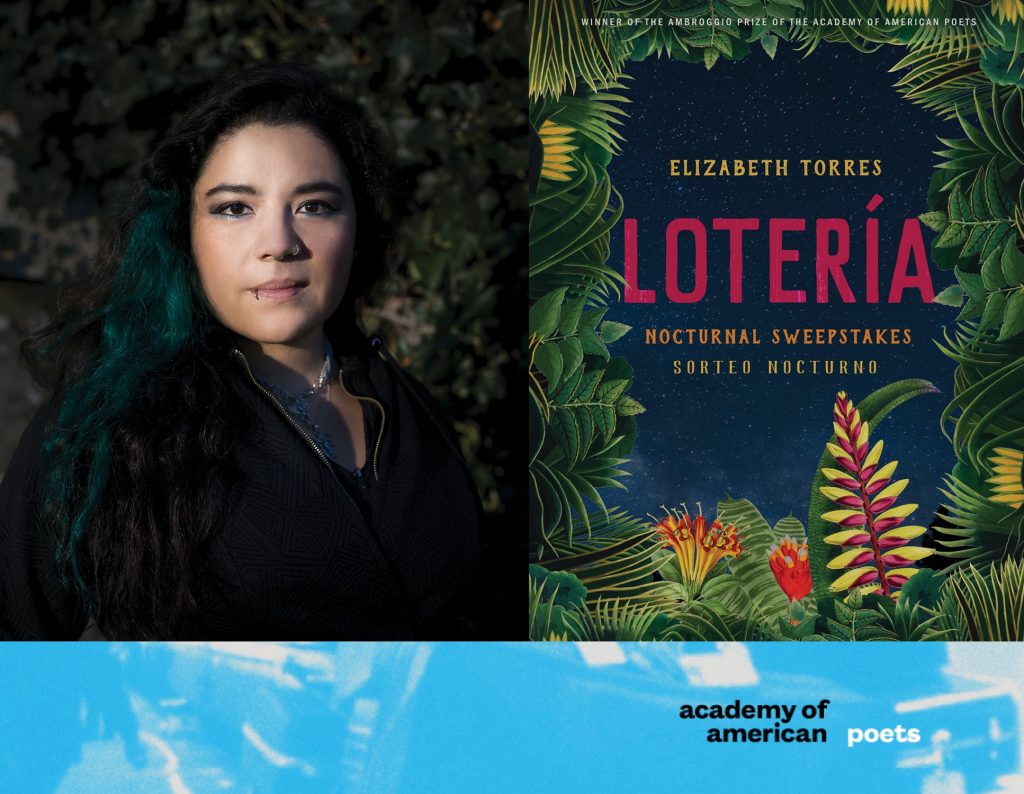 Elizabeth Torres wins 2022 Academy of American Poets' Ambroggio Prize with Lotería: Nocturnal Sweepstakes (featured image)