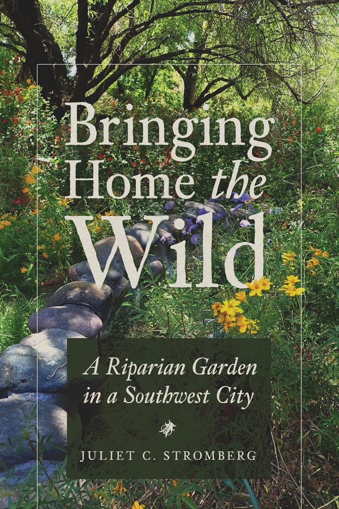 book cover with a photo of riparian garden in the American southwest