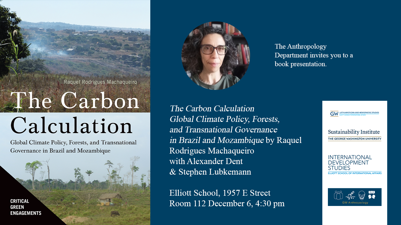 The Carbon Calculation book launch flier