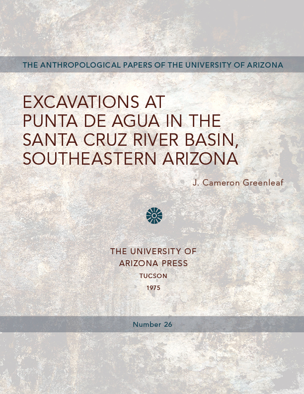 Excavations at Punta de Agua in the Santa Cruz River Basin, Southeastern Arizona