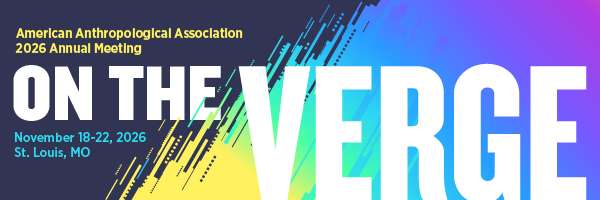 AAA 2026 header image with abstract pattern and text, "on the verge"