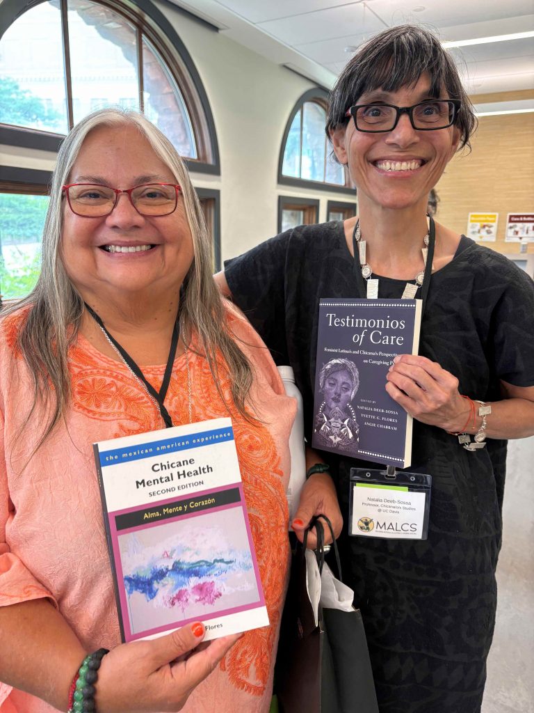 Yvette G. Flores and Natalia Deeb-Sossa pose together at the MALCS Summer Institute